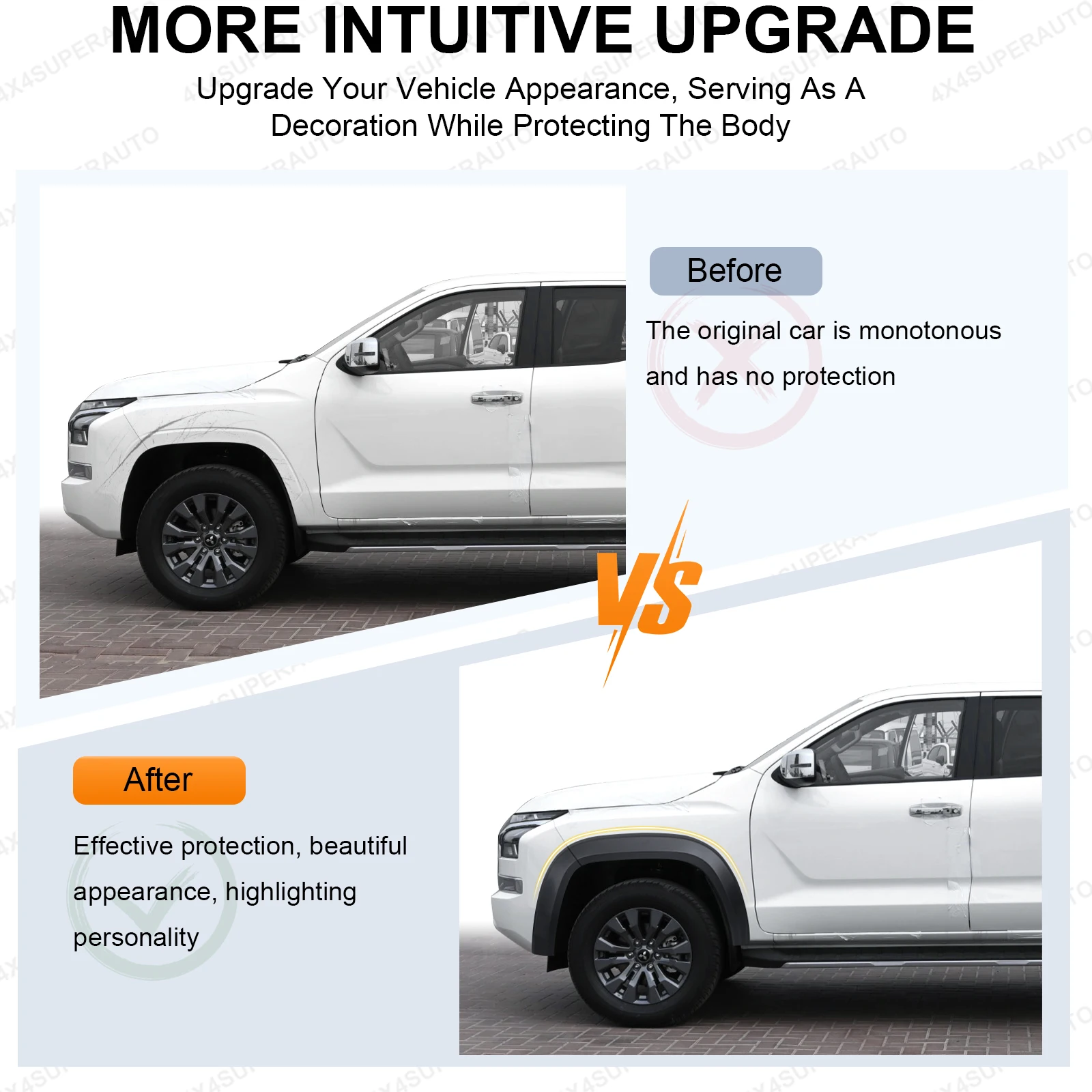 미쓰비시 L200 트리톤 MV 2024-2026용 OEM 디자인 펜더 플레어 휠 아치, 스무스 매트 블랙 머드가드, 더블캡 차량 액세서리