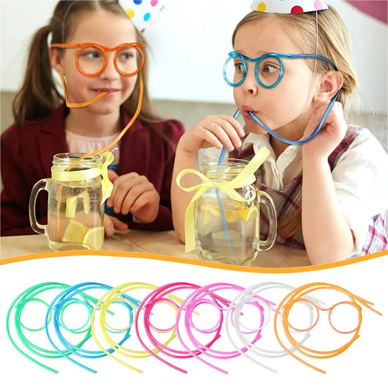 Drinking straws Straw Glasses Flexible PVC Drinking Straws Kids Party Bar Supplies Accessories Creativity Toy