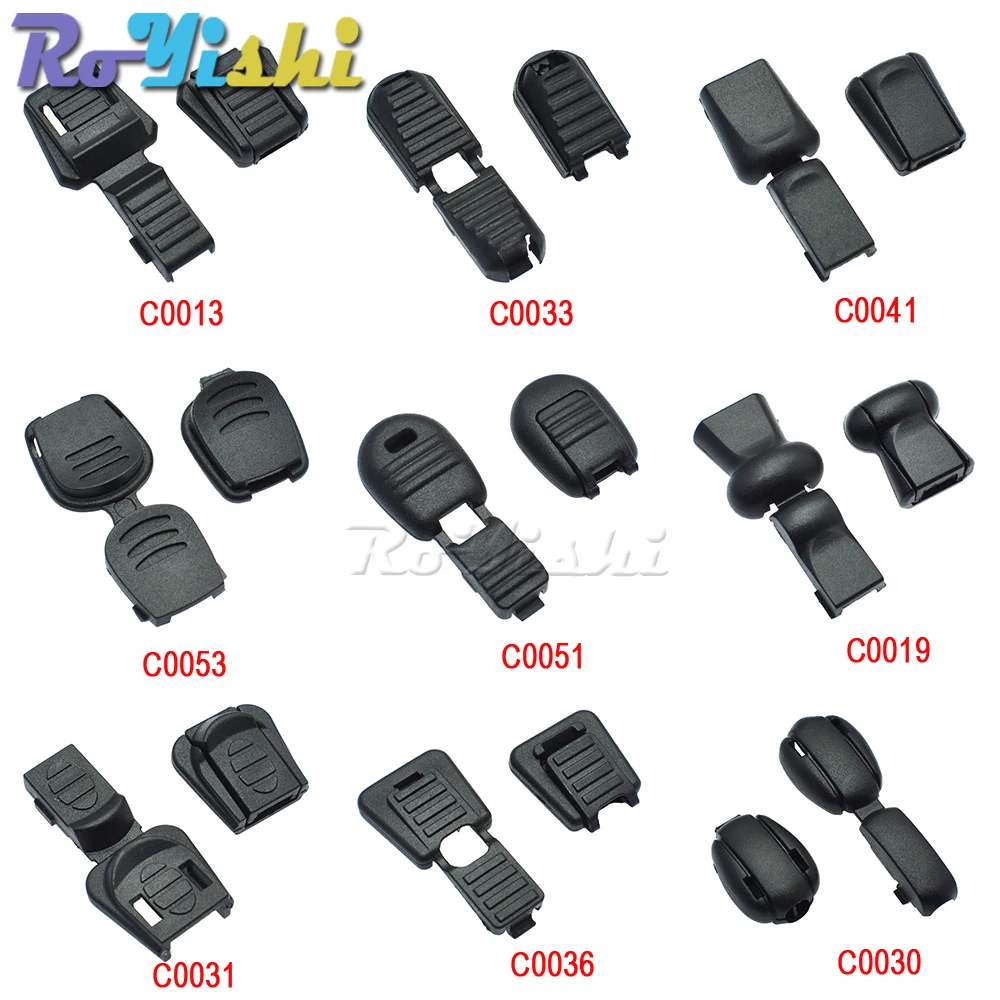 Description Picture 2 of item10 Pcs/Pack Zipper Pull Cord Ends For Paracord & Cord Tether Tip Cord Lock Plastic Black