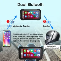 5/6.25 inch TPMS GPS Navigation Motorcycle IPX7 Waterproof Carplay Display Screen Portable Moto Wireless Android Auto Monitor - Image 3