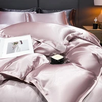 4pcs Natural Mulberry Silk King Bedding Sets Duvet Cover with Pillowcase European Style Comfortable Bed Sets Linen Sheet 2