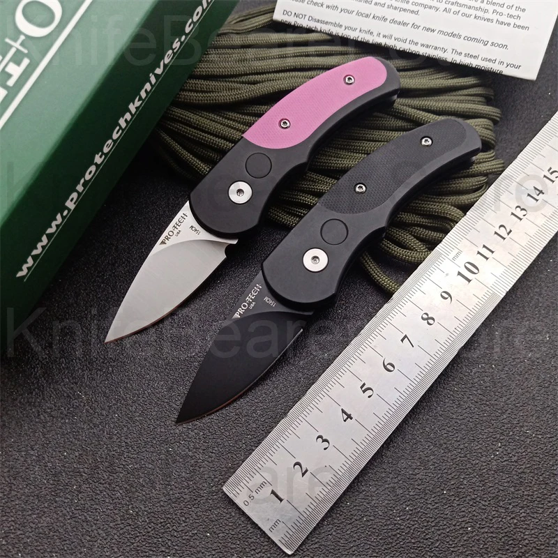 

PROTECH Runt J4 Pocket Knife 154-CM0 Steel Blade 59-60HRC Hardness 6061-T6 Space Aluminum G10 Handle Outdoor Self-defence Knives