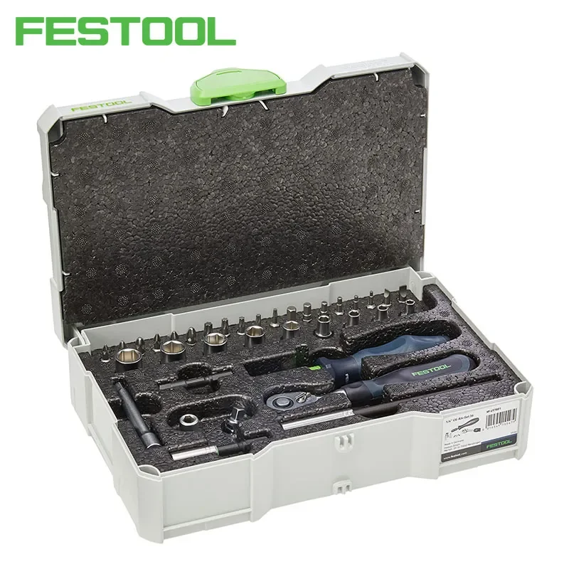 38 in 1 multifunctional home repair manual screwdriver set combination set ratchet phillips screwdriver to change the cone FESTOOL 497881 1/4