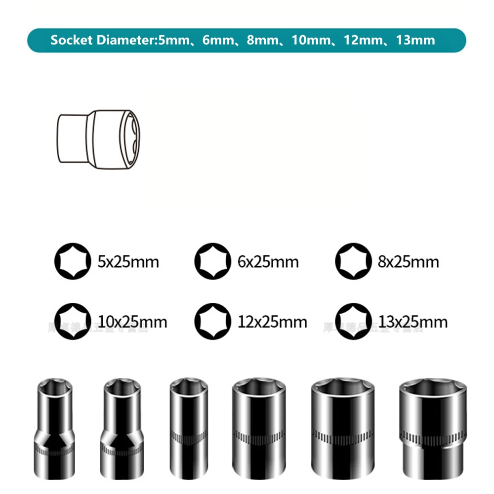 Set 13 Chiavi A Bussola Torx Antimanomissione - Per Avvitatori Milwaukee, Makita, Misure Da T8 A T60 - Foto 4
