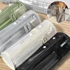 Mesh Dual-use Makeup Brush Storage Bag Portable Brush Case Simple Large Capacity Brush Bucket Holder Travel Stand-up Pouch