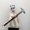 1:1 Primitive Man Hammer Medieval Guardians Axe Cosplay  Nail Tomahawk Weapon Soldiers Role Prop Beast Axe Carnival Safety PU 2