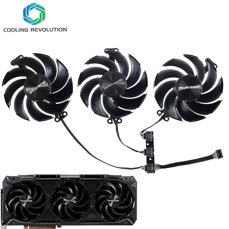 Nuova Ventola Della Scheda Grafica Originale Dc12V 0.60A A 4 Pin Per Gainward Geforce Rtx 4090 Rtx 4080 Rtx 4070 Ti Phantom