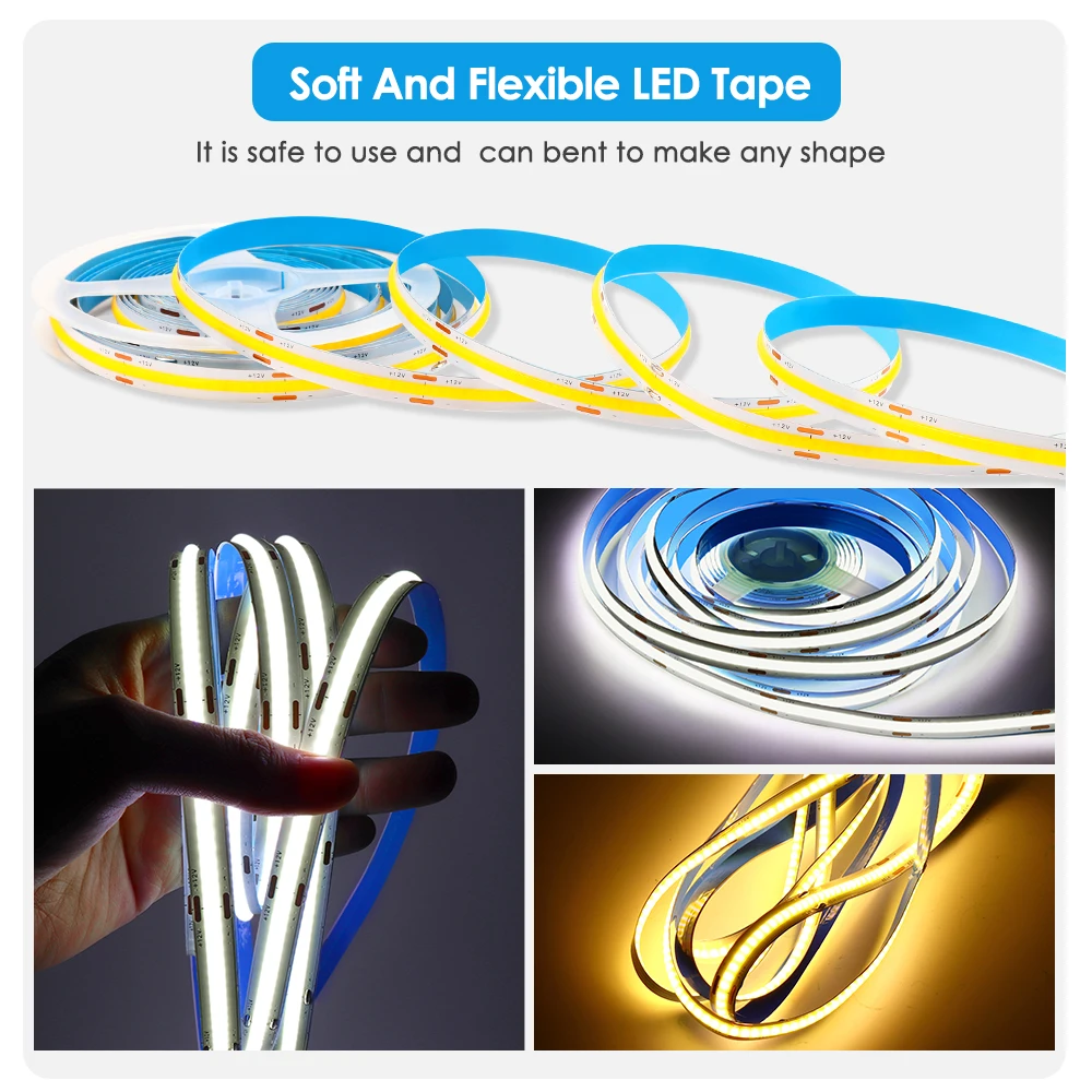 COB Led Ʈ , 12V, 24V, ֵ,  ,    Led Ʈ, 320, 384, 528 Led , ֹ, ǳ  