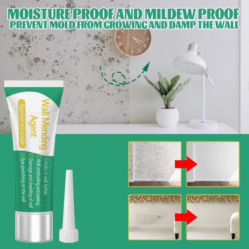 Sealant Paste Waterproof Sealant Wall Repair Tool Wall Paint Tile Repair Kit Wall repair paste Household wall repair crack nail hole putty waterproof mildew proof