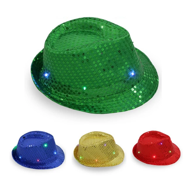 Chapeaux de Jazz à paillettes pour garçons et filles, accessoires de danse  de rue simples, pour spectacle, fête, spectacle sur scène - AliExpress