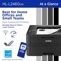 HL-L2460DW Wireless Compact Monochrome Laser Printer with Duplex, Mobile Printing 2