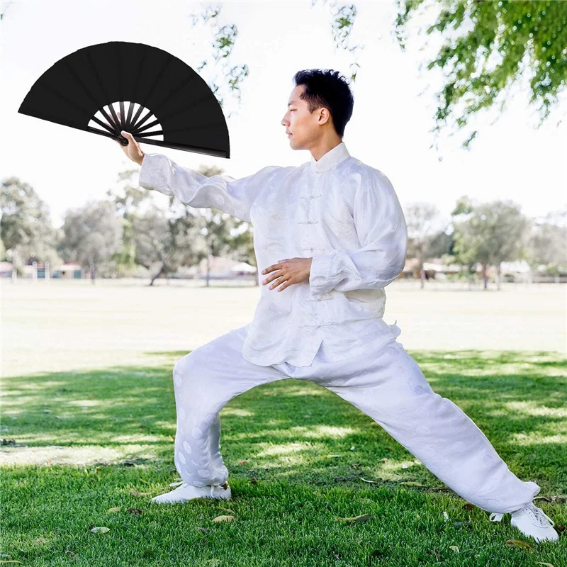 1Pcs Vintage Chinese Style Folding Fans Kung Fu Fan Wedding Party DIY Pocket Hand Craft Dance Fan folding fan hand fan kung fu fan
