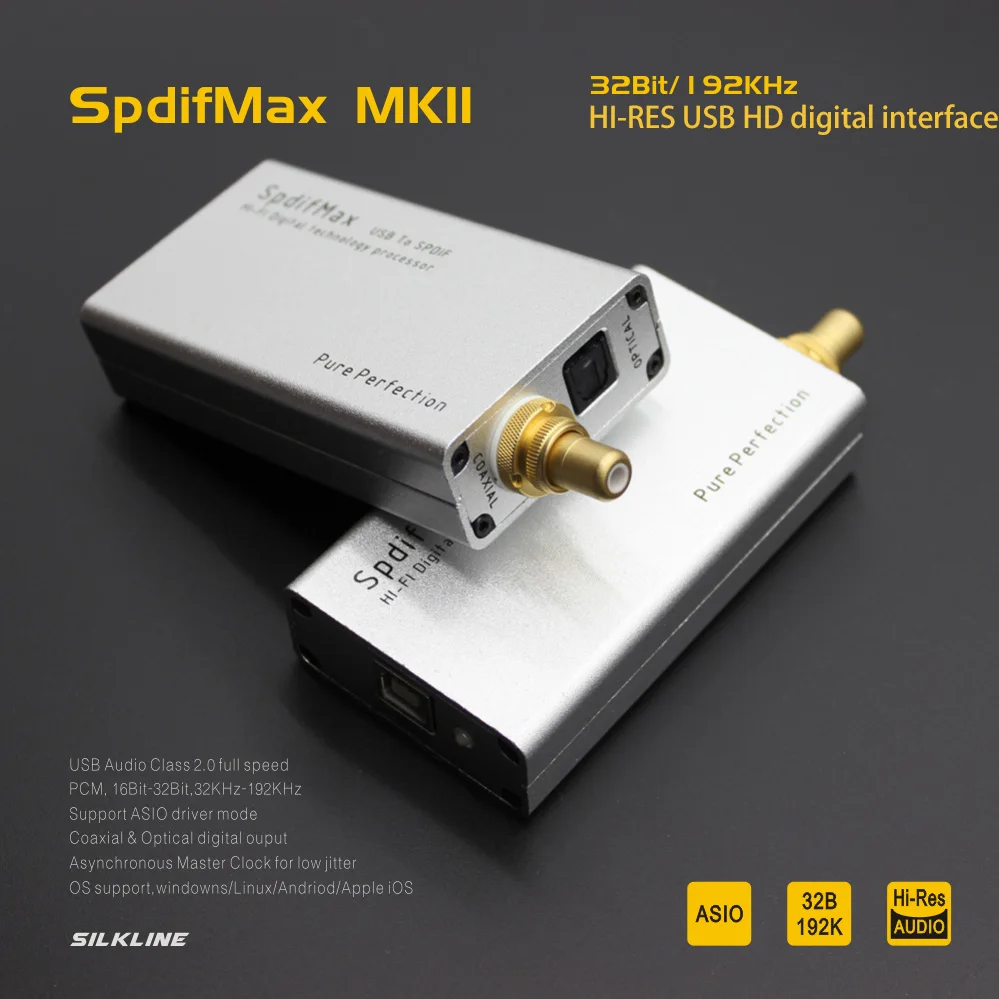 

USB Audiophile HD Sound Card / XMOS Digital Interface 32/192K Hi-Res External HD USB to Optical Coaxial Decoder DAC