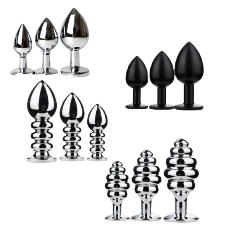 Butt plug in metallo con coda di volpe rimovibile gioco anale_voghion.com