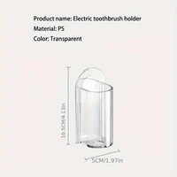Non Perforated Toothbrush Holder Electric Toothbrush Base Space Saving Wall Mounted Toothbrush Holder Bathroom Accessory 5