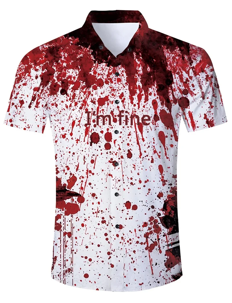 thumbnail image 1 of Camisas con botones para hombre, camisetas con estampado 3D completo, camisetas gráficas novedosas, camisetas hawaianas divertidas de manga corta de verano, camisetas de calle, 1 of 5