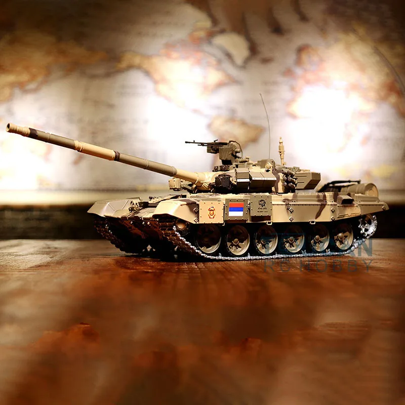 HENG LONG RC Tank 1/16 7.0 Upgraded Russia T90 3938 W/ 360° Turret Metal Tracks Remote Control Car Boys for Toys TH17850-SMT4 5