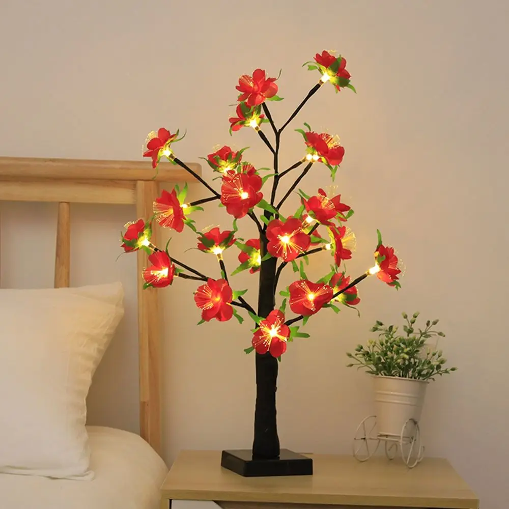 

Bedside Lighting 24 LED Flowers Camellia, Magnolia Table Lamp Nightstand Decor Flower Tree Lights Atmosphere Lamp Night Lamp