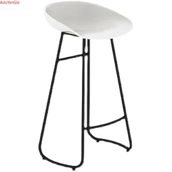 Waterproof Lounge Bar Chairs Modern High Quality Metal Design Nordic Chair White Comfortable Taburete Alto Bar Furniture