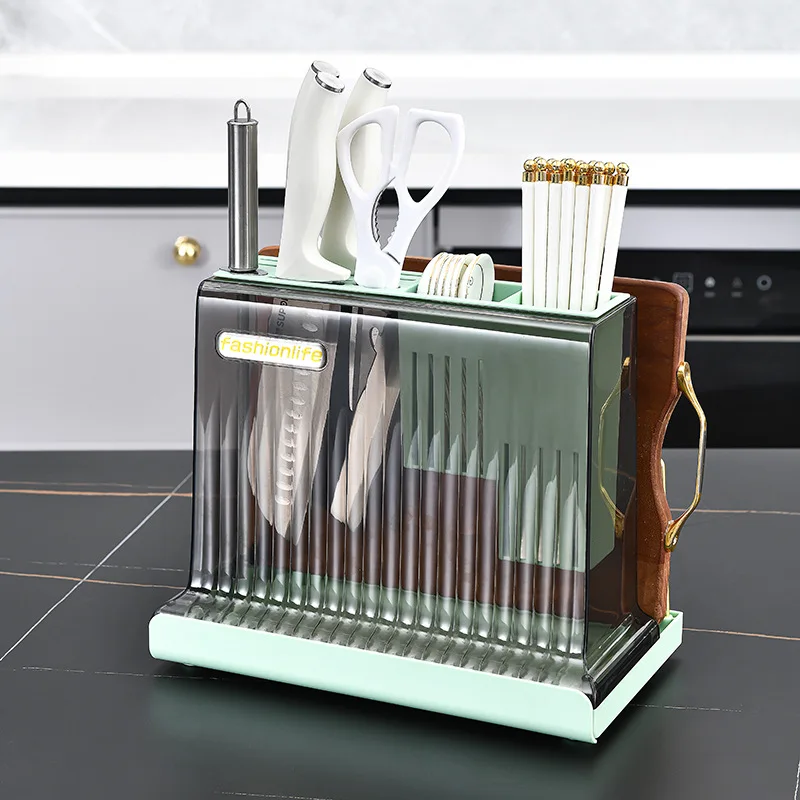 

Direct Selling Light Luxury Rack Kitchen Chopsticks Knife Storage Rack Household Chopping Board Cutting Board Rack Knife Rack