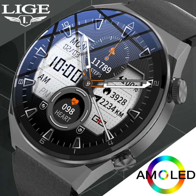 Tanio Lige biznes inteligentny zegarek dla mężczyzn sport
