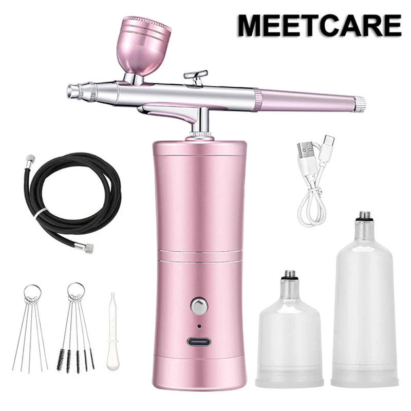 Airbrush Hydrating with Tattoo Compressor Airbrush Painting Mini Spray Gun for Painting Wireless Electric Paint Gun Kit