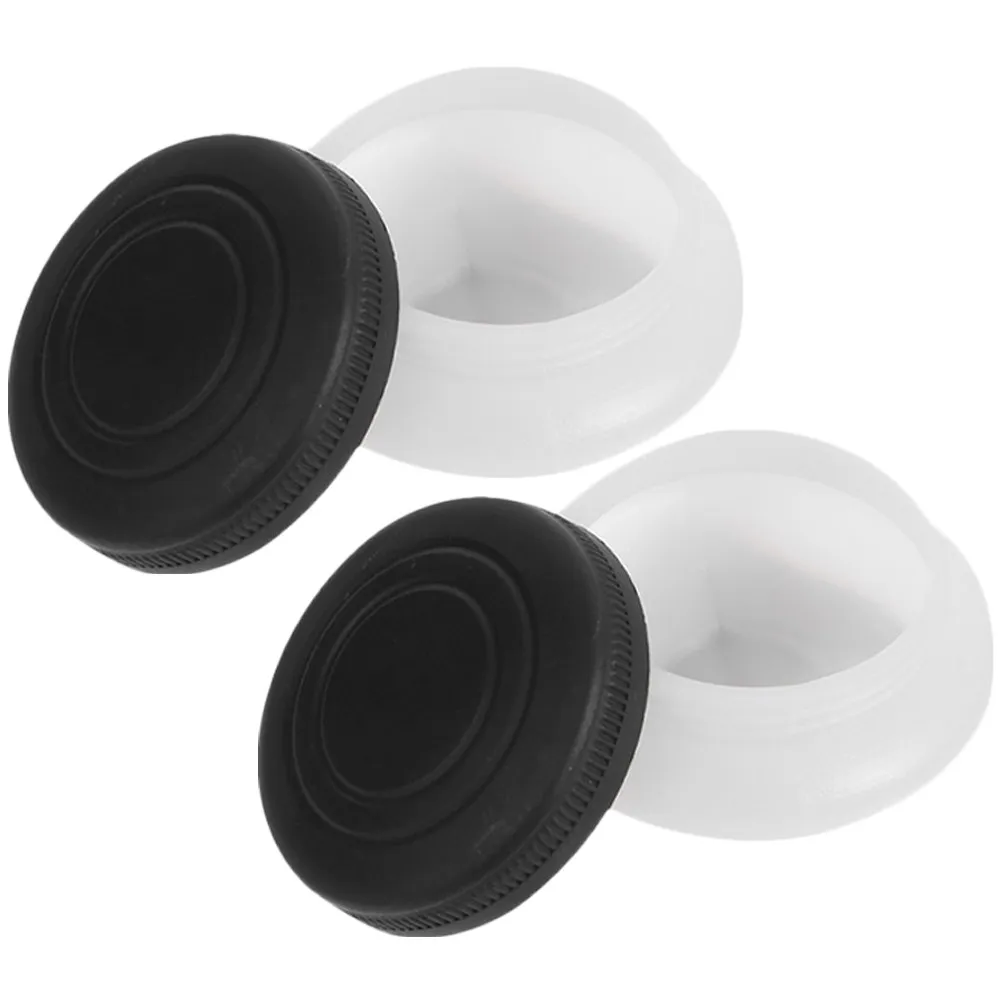 2Pcs 재사용 가능한 오일 팔레트 컵 미니 팔레트 컵 페인팅 도구 용 누출 방지 뚜껑 컨테이너 브러시 펜 청소 안료 홀더