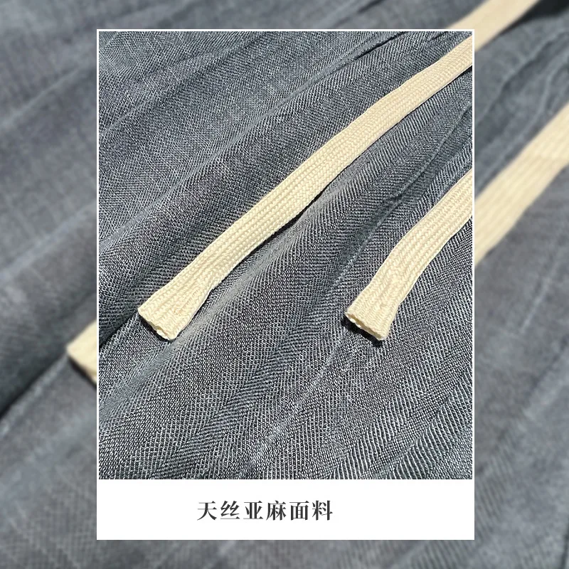 Luxury Men's Linen Shorts - Summer Lightweight, Beachwear, Relaxed Fit, High-End Fashion