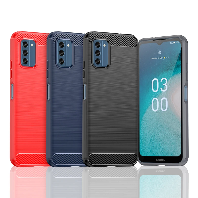 Luxury Matte Carbon Fiber Phone Case For Nokia For - Main Image