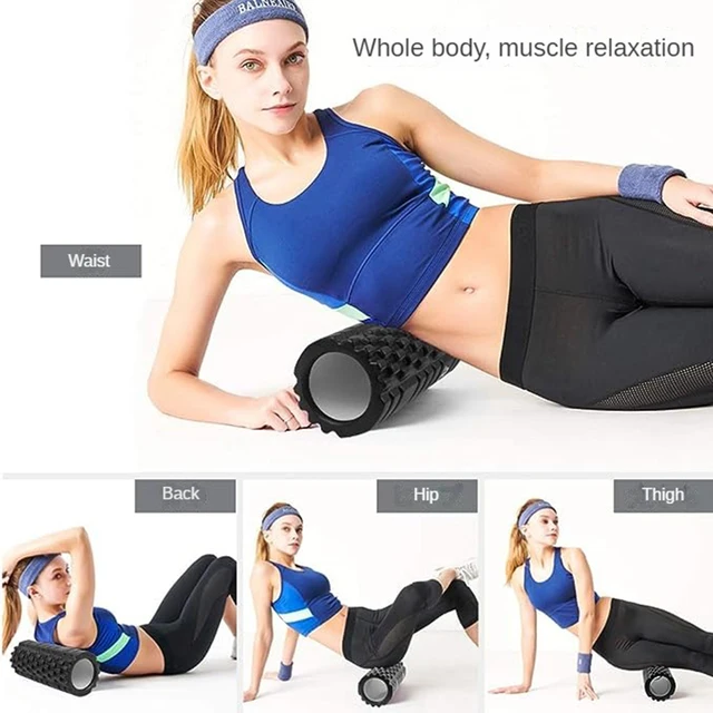 33cm Yoga Column Foam Axis Massage roller Muscle Back Muscle  MassageThe grid Back training set shipping 2