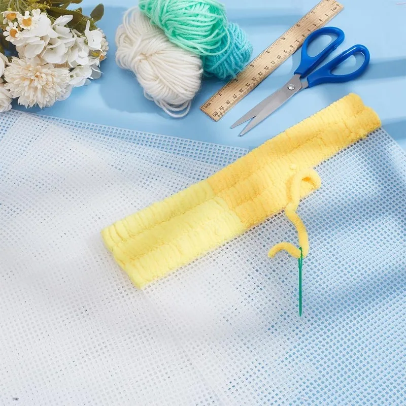 10Pcs 14 Count Plastic Mesh Canvas Sheets Square Cross Stitch Plastic Plate Embroidery Purse Crafting Knit