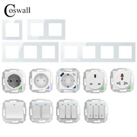 COSWALL DIY Module WIFI / Zigbee Smart EU Wall Socket With PD 20W Type-C & A Dual USB Fast Charger With Power Monitoring Alice - Image 2