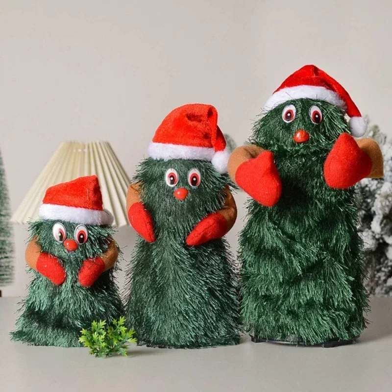 Dancing Christmas Tree Music Rotating Kids Toys Xmas Singing Doll Electric Doll Prank Prop Funny Toy Christmas Decorations christmas tree ornaments mini christmas tree christmas house ornaments baby prank toys
