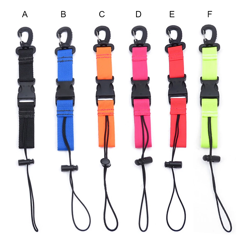 

Scuba Diving Lanyard Camera Torch Holder Strap Freediving Webbing Pink