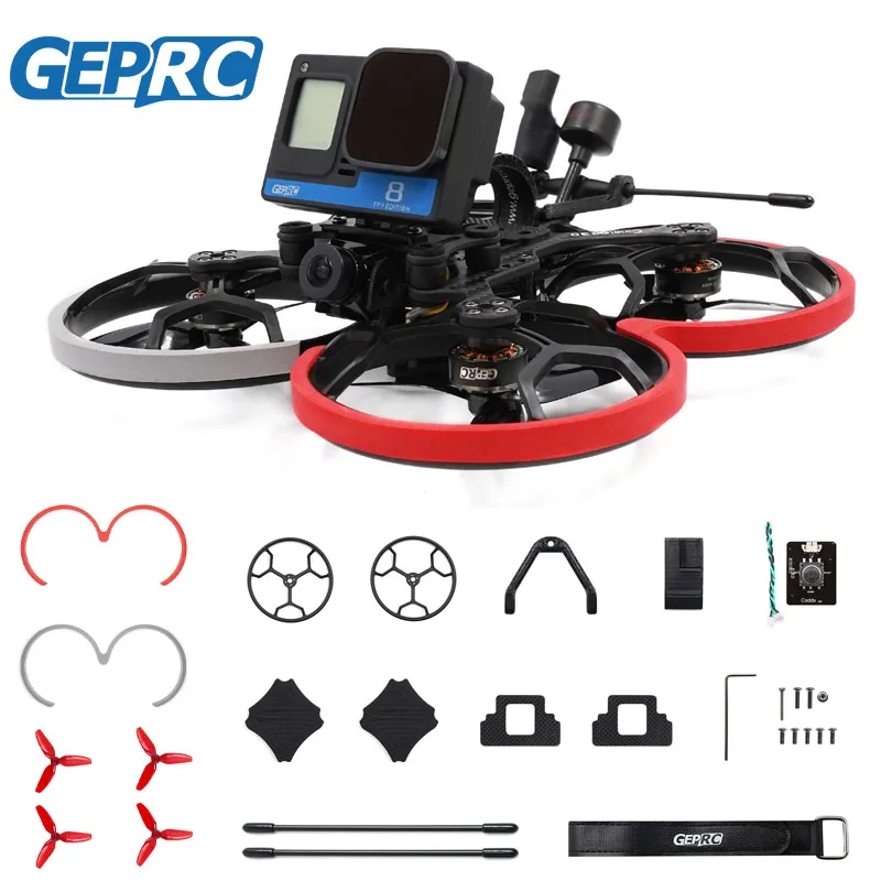 

GEPRC CineLog30 с аналоговым Caddx Ratel 2 Мини FPV Дрон Квадрокоптер Радиоуправляемый вертолет GR1404 3850KV мотор под заказ Монтажная база