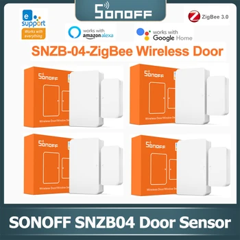 SONOFF 문짝 윈도우 센서, EWeLink 제어 보안 보호 경보, ZigBee WiFi 문짝 센서, SONOFF ZigBee 브릿지 필요, SNZB 04