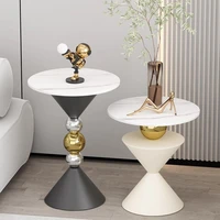 Table basse moderne, meubles de maison, Table d'appoint peu encombrante pour petit espace, meubles multifonctionnels pour salon et chambre à coucher 4