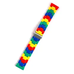 Stylish 22mm Transparent Resin Smartwatch Strap Bracelet for 22mm Width (Colorful)