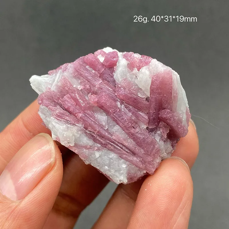 100%  Natural pink tourmaline Mineral Specimens Stones and Crystals Healing Crystal