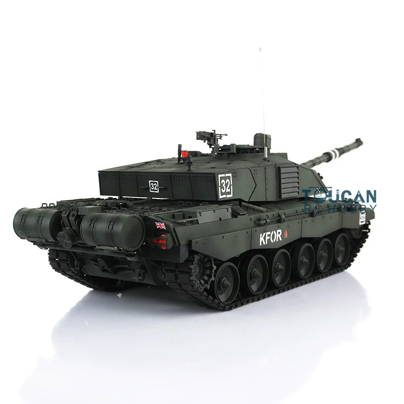 Henglong 1/16 Dark Green 7.0 Challenger II RC Tank 3908 360° Turret Metal Track TH17751-SMT4 5