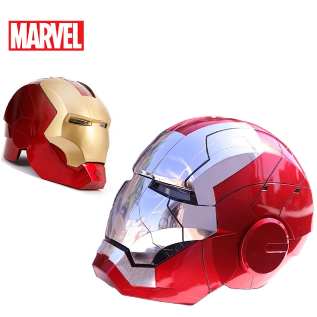 Avengers Iron Man Mk5 casque électrique 1:1 mobile multi-partie britannique  voix télécommande Cosplay cadeau Cosplay saint valentin 