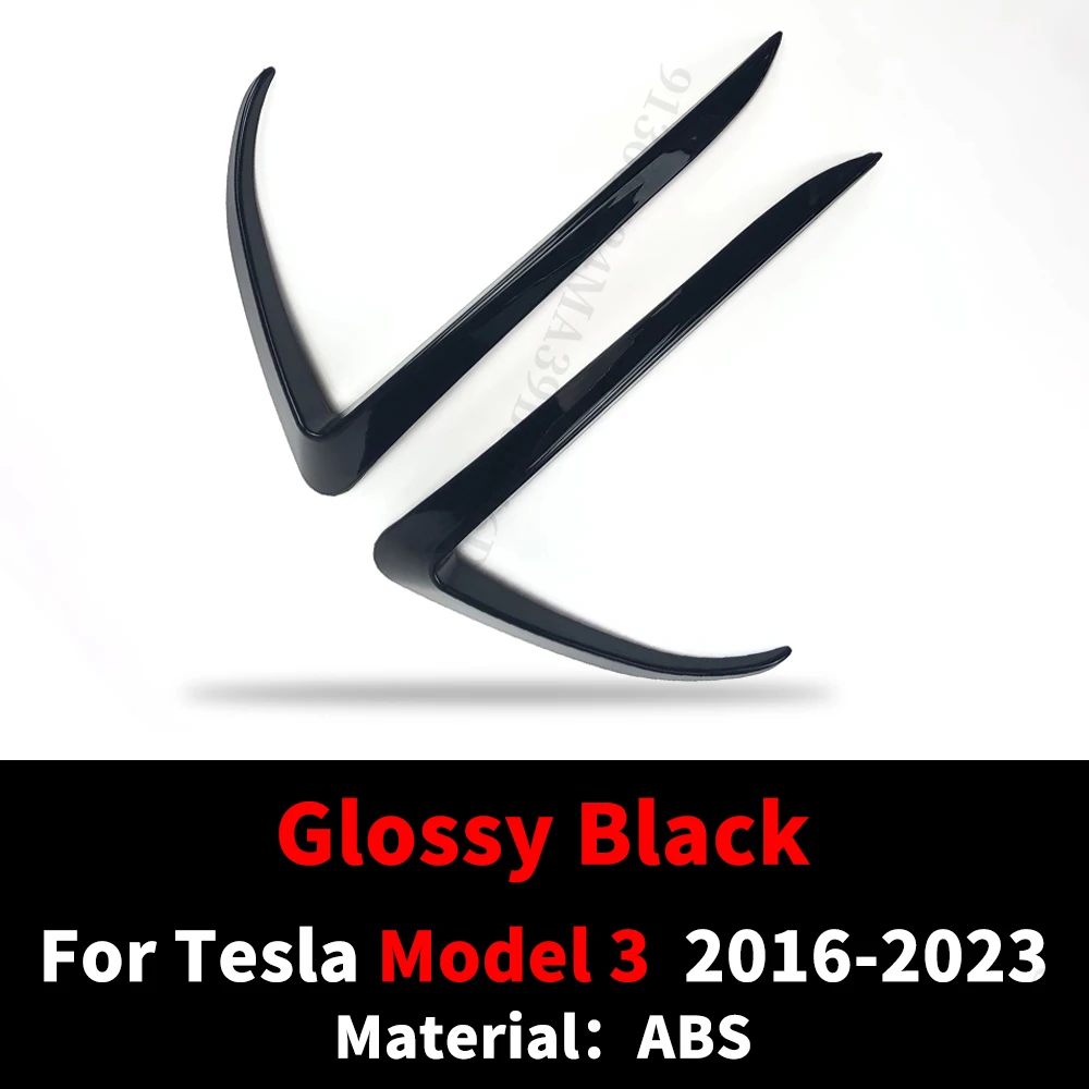 Sport Nebels chein werfer Rahmen Nebels chein werfer Augenbrauen Luft damm für Tesla Modell 3 y 2016-2023 Trim Wind Splitter Body Kit Zubehör Tuning – Detail 7