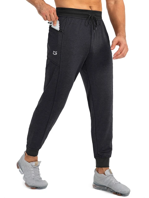 BROKIG Mens Jogger Sport Pants, Casual Gym Workout Sweatpants with Double  Pockets (Small, Black) : : Clothing, Shoes & Accessories