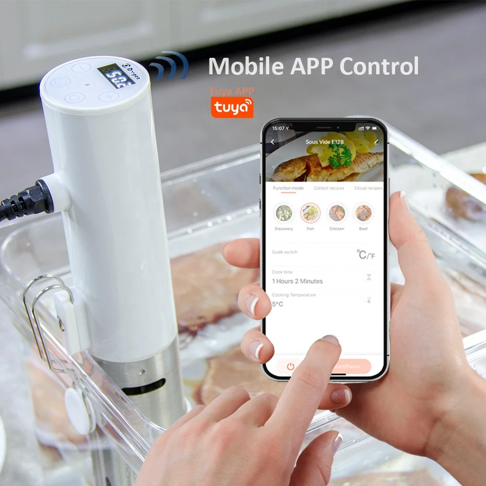 1200w Vacuum Cooker Commercial Sous Vide Slow Cooker WIFI Sous Vide Machine
