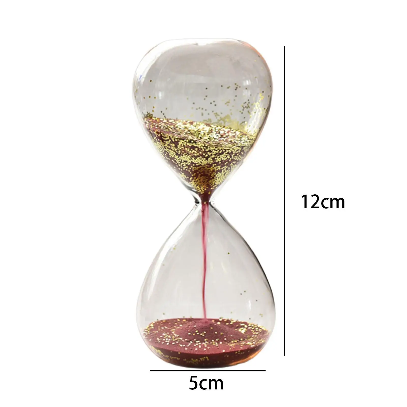 Hourglass Timer Decorative Entertainment Home Yoga Timer Glitter Glass Sand Clock for Holiday Gift Kids Children Office Faimly 6
