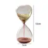 Hourglass Timer Decorative Entertainment Home Yoga Timer Glitter Glass Sand Clock for Holiday Gift Kids Children Office Faimly 6