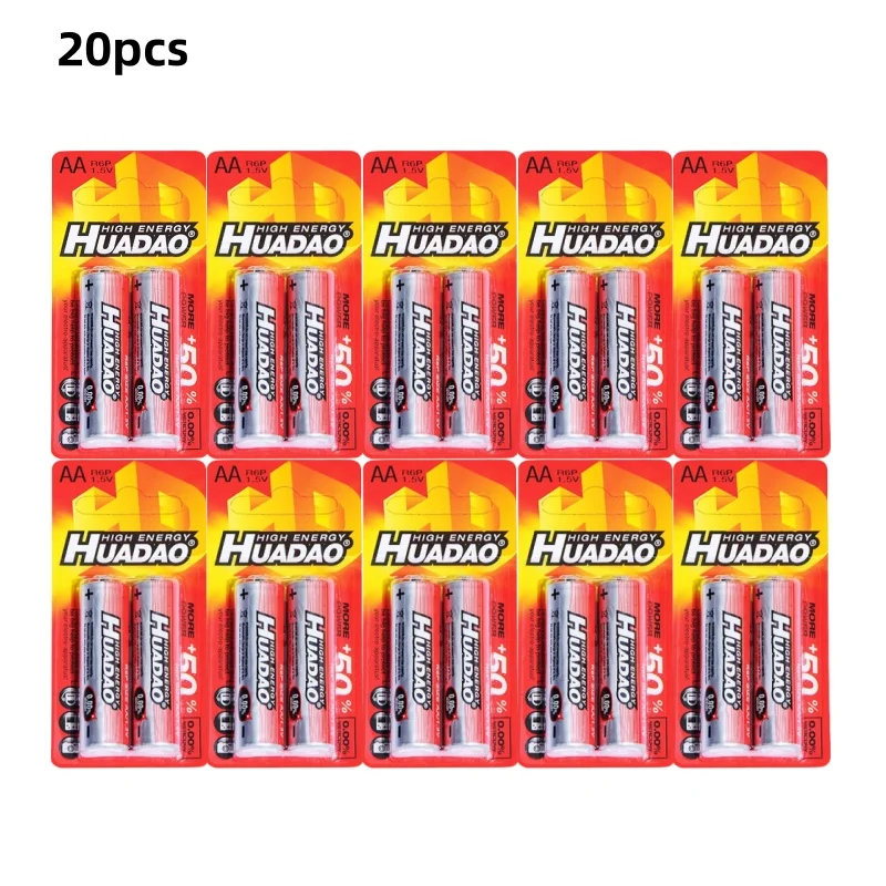 20pcs AA Disposable 1.5V Battery for Camera Calculator Alarm Clock Mouse Remote Control
