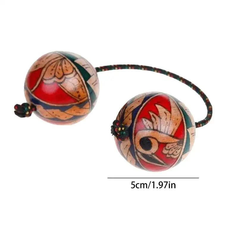 Aslatuas Rhythmic Balls Handpaint Authentic Aslatua Rhythm African Shaker Wooden Kashaka Shaker Hand African Shakers