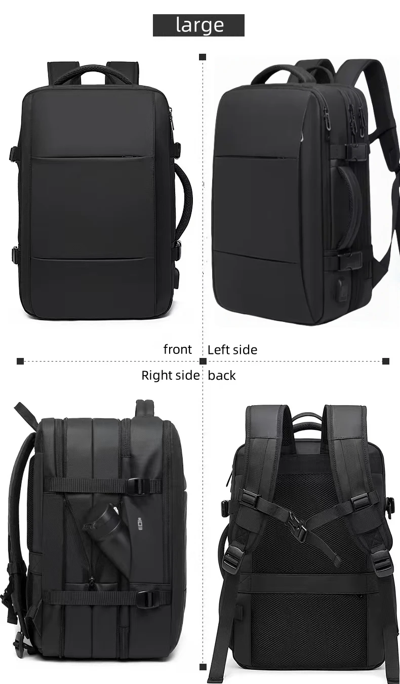 Sd987243efa01455db2591c66c6ae85e5L Men's backpack travel bag Men's large capacity large backpack Business laptop backpack Women's expandable backpack school bag Mallzona