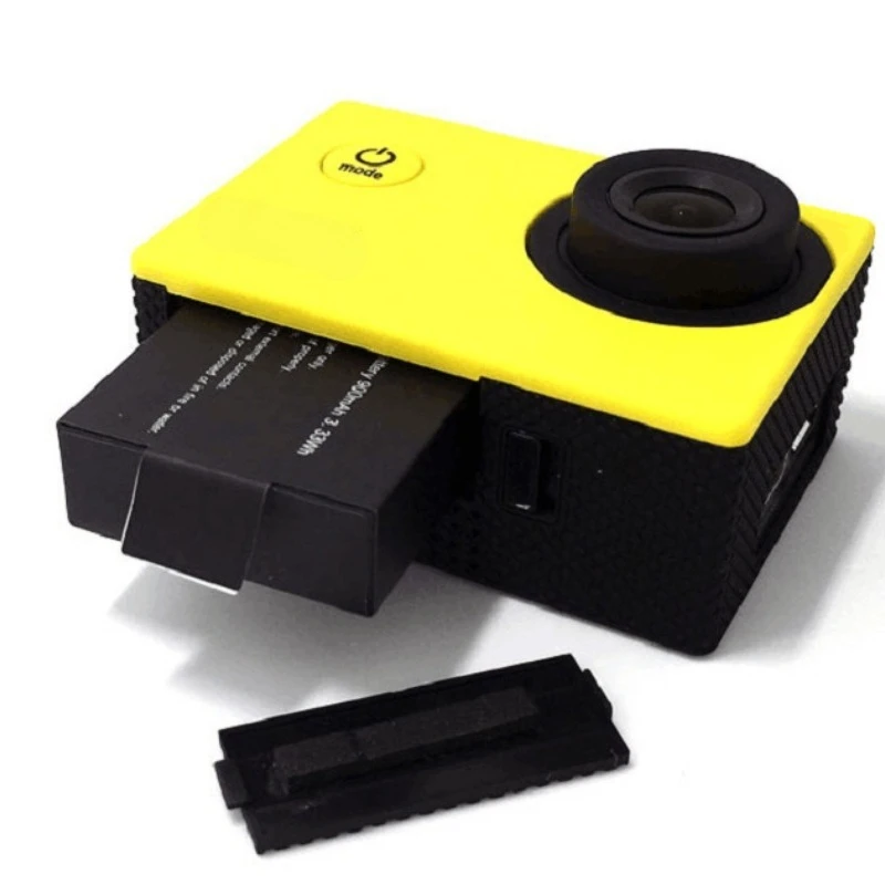Batterie Li-ion 3.7V 900mAh pour caméra d'action sportive, étiquette détaillée lisible